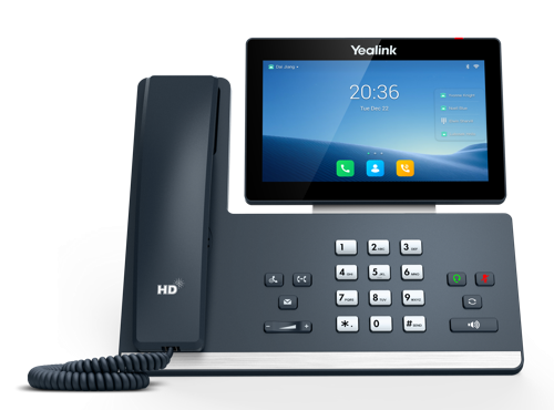 Yealink T58W IP Phone - Corded/Cordless - Corded/Cordless - Bluetooth, Wi-Fi - Wall Mountable, Desktop - Classic Gray - VoIP - IEEE 802.11a/b/g/n - 2 x Network (RJ-45) - PoE Ports