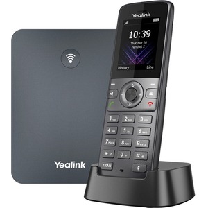 Yealink W73P VoIP SIP DECT kit including 1 x W70B SIP DECT base station (AC + PoE) and 1 x W73H SIP DECT handset.