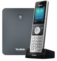 W76P VoIP SIP DECT kit including 1 x W70B SIP DECT base station (AC + PoE) and 1 x W56H SIP DECT handset.
