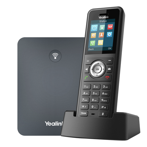 W79P VoIP SIP DECT kit including 1 x W70B SIP DECT base station (AC + PoE) and 1 x W59R SIP DECT handset.