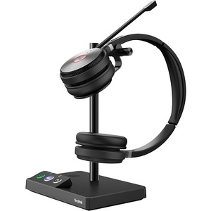 Yealink WH62 Dual Teams Headset - Stereo - Wireless - DECT CAT-iq - 525 ft - 32 Ohm - 20 Hz - 10 kHz - Over-the-head - Binaural - Supra-aural