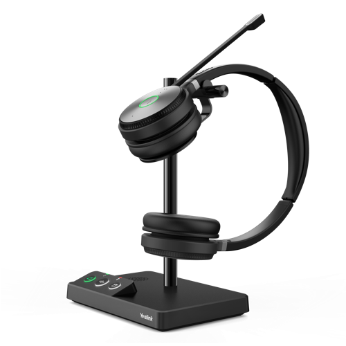 Yealink WH62 Dual UC Headset - Stereo - USB 2.0 - Wired/Wireless - DECT - 524.9 ft - 32 Ohm - 20 Hz - 10 kHz - Over-the-head - Binaural - Ear-cup - 3.9 ft Cable