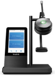 WH66 Mono UC wireless DECT, Bluetooth and USB (2 ports) headset, 4" touch screen, non-flexible boom microphone, headband, UC.