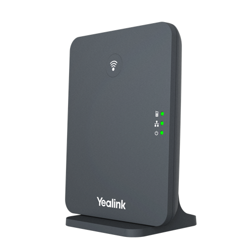 Yealink W70B Phone Base Station - IP DECT - 984.25 ft (300000 mm) Range - 10 x Handset Supported - 20 Simultaneous Calls - Classic Gray